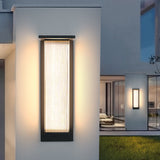 Modern Rectangular Solar LED Wall Sconce 1-Light