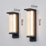 Modern Rectangular Solar LED Wall Sconce 1-Light Lasson Living