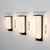 Modern Rectangular Solar LED Wall Sconce 1-Light