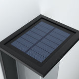 Modern Rectangular Solar LED Wall Sconce 1-Light