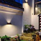 Modern Rectangular Solar Wall LED Sconce 1-Light