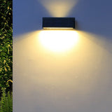 Modern Rectangular Solar Wall LED Sconce 1-Light