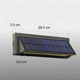 Modern Rectangular Solar Wall LED Sconce 1-Light
