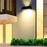 Modern Rectangular Solar Wall LED Sconce 1-Light