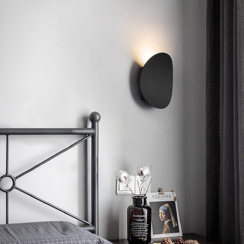 Modern Round LED Wall Sconce Lamp 1-Light Lasson Living