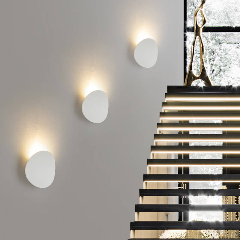 Modern Round LED Wall Sconce Lamp 1-Light Lasson Living
