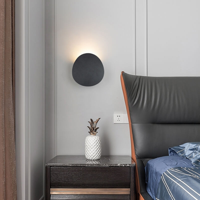 Modern Round LED Wall Sconce Lamp 1-Light Lasson Living