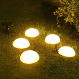 Modern Round Solar LED Garden Light 5-Light
