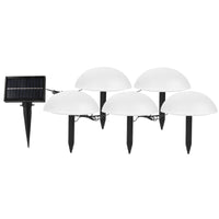 Modern Round Solar LED Garden Light 5-Light