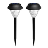 Modern Round Solar LED Garden Stake Light 1-Light