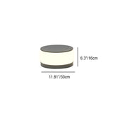 Modern Round Solar LED Post Light 1-Light