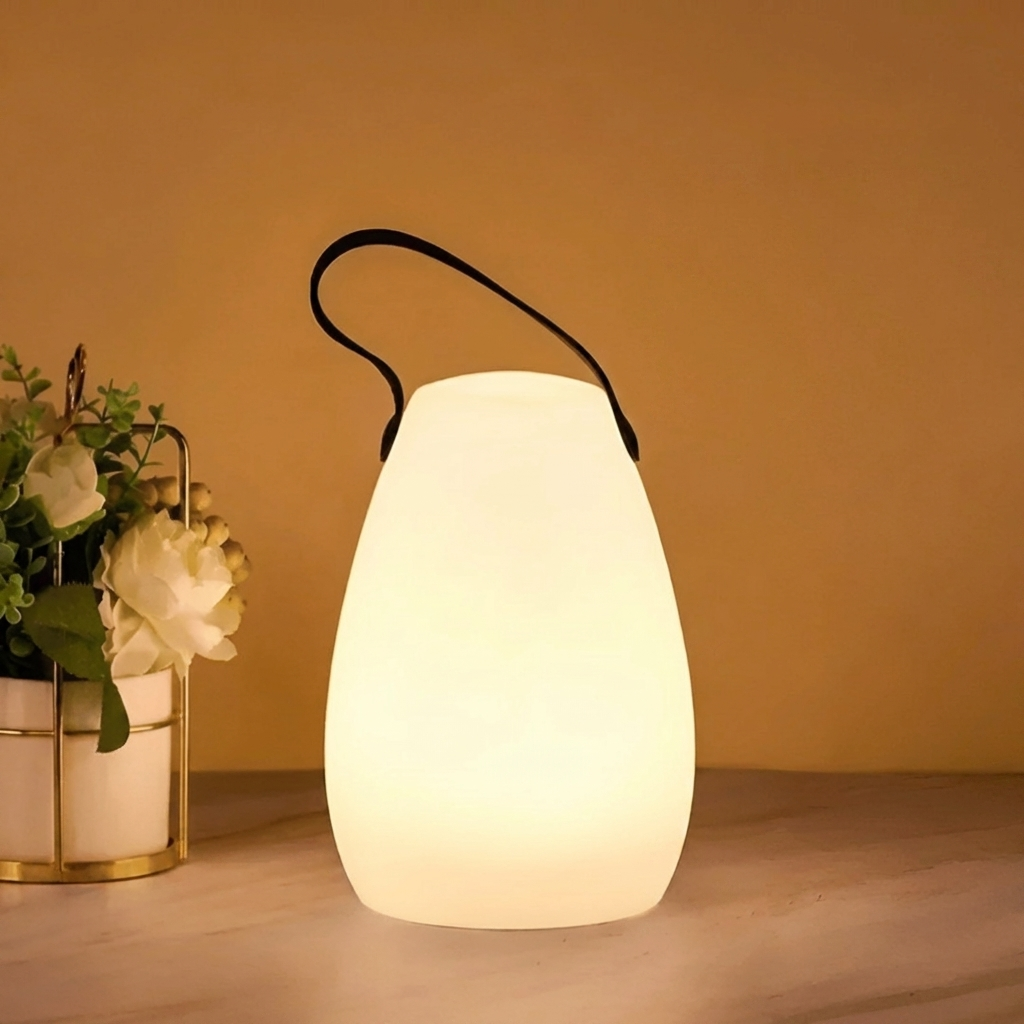 Modern Rounded LED Table Lamp | 1-Light Lasson Living