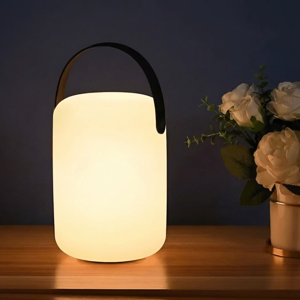 Modern Rounded LED Table Lamp | 1-Light Lasson Living