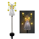 Modern Solar Angel LED Garden Stake Light 1-Light