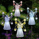 Modern Solar Angel LED Garden Stake Light 1-Light