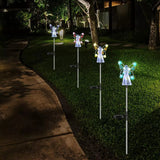 Modern Solar Angel LED Garden Stake Light 1-Light