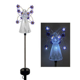 Modern Solar Angel LED Garden Stake Light 1-Light