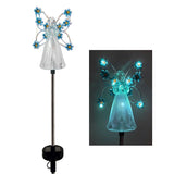 Modern Solar Angel LED Garden Stake Light 1-Light