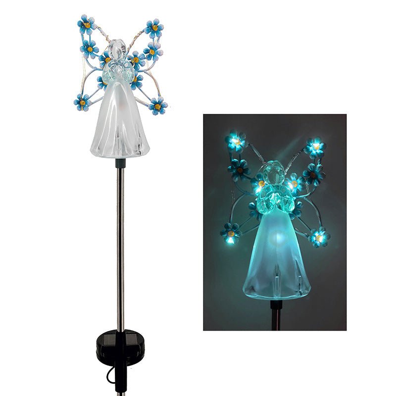Modern Solar Angel LED Garden Stake Light 1-Light