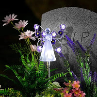 Modern Solar Angel LED Garden Stake Light 1-Light
