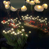 Modern Solar Mushroom LED Garden Stake Light 1-Light