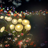 Modern Solar Mushroom LED Garden Stake Light 1-Light
