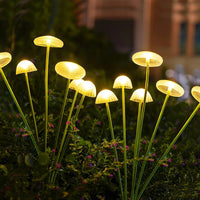 Modern Solar Mushroom LED Garden Stake Light 1-Light