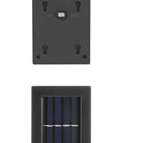 Modern Square 2-Light LED Solar Wall Sconce Lamp