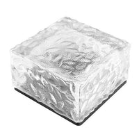 Modern Square Solar Glass LED Ground Light 1-Light