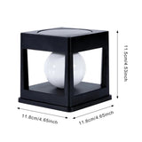 Modern Square Solar LED Globe Floor Light 1-Light