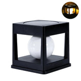Modern Square Solar LED Globe Floor Light 1-Light