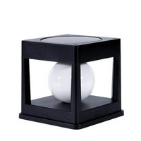Modern Square Solar LED Globe Floor Light 1-Light