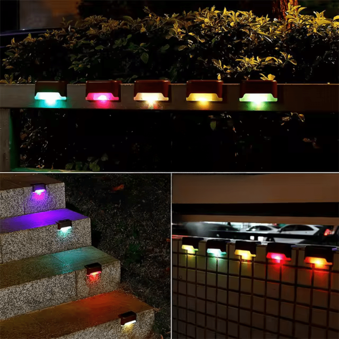 Modern Square Solar LED Step Light 1-Light