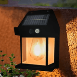 Modern Square Solar LED Wall Lantern 1-Light