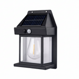 Modern Square Solar LED Wall Lantern 1-Light