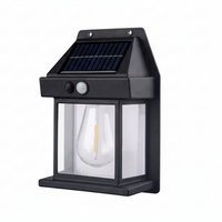 Modern Square Solar LED Wall Lantern 1-Light