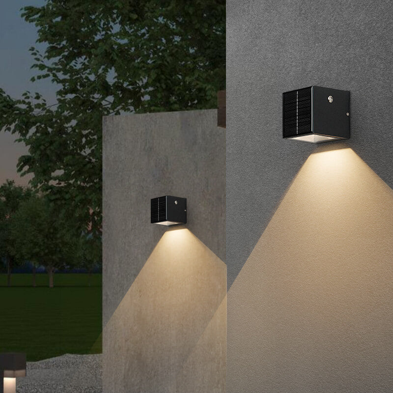 Modern Square Solar LED Wall Light 1-Light