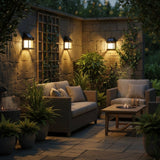 Modern Square Solar LED Wall Sconce 1-Light