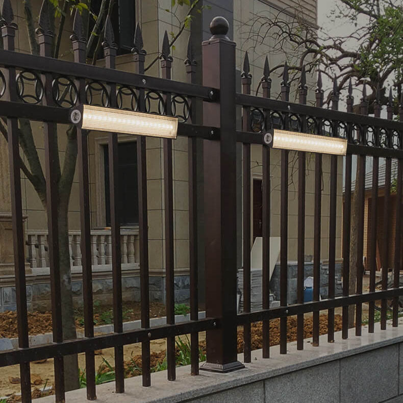 Modern Strip Solar LED Outdoor Wall Light 1-Light Lasson Living