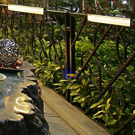 Modern Strip Solar LED Outdoor Wall Light 1-Light Lasson Living