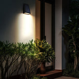Modern Trapezoid Solar LED Wall Sconce 1-Light