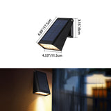 Modern Trapezoid Solar LED Wall Sconce 1-Light