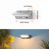 Modern Trapezoid Solar LED Wall Sconce 1-Light