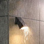 Modern Trapezoid Solar LED Wall Sconce 1-Light Lasson Living