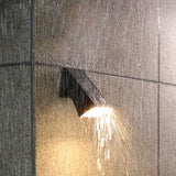 Modern Trapezoid Solar LED Wall Sconce 1-Light Lasson Living