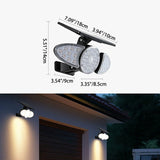 Modern Trapezoid Solar LED Wall Sconce 1-Light