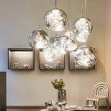 Modern Lava Glass Dome Pendant Light 1-Light
