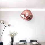 Modern Lava Glass Dome Pendant Light 1-Light