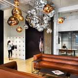 Modern Lava Glass Dome Pendant Light 1-Light