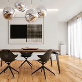 Modern Lava Glass Dome Pendant Light 1-Light